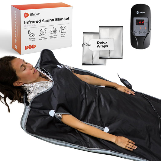 LifePro Bioremedy Sauna Blanket for Detoxification - Portable Far Infrared Sauna for Home Detox Calm Your Body and Mind