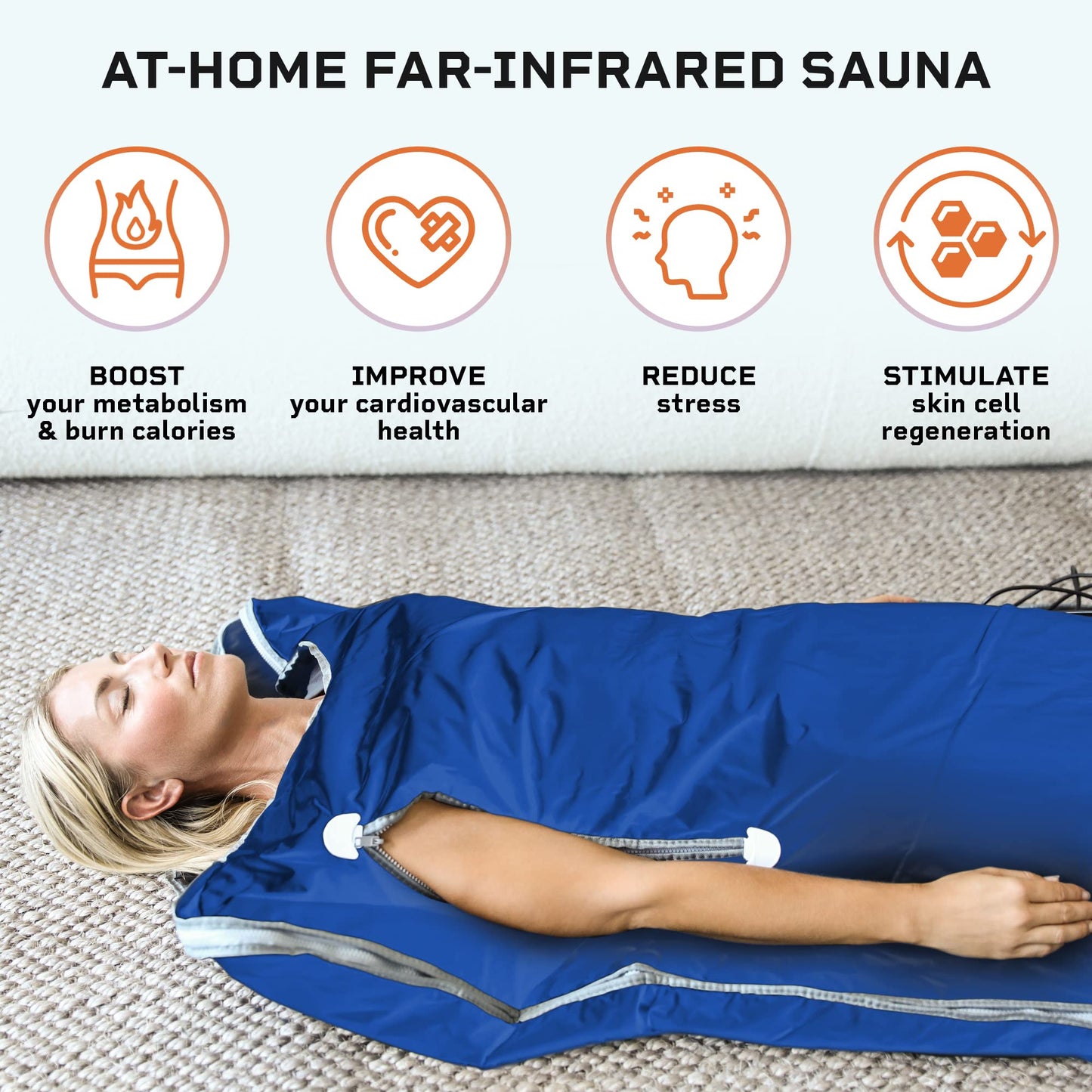 LifePro Bioremedy Sauna Blanket for Detoxification - Portable Far Infrared Sauna for Home Detox Calm Your Body and Mind