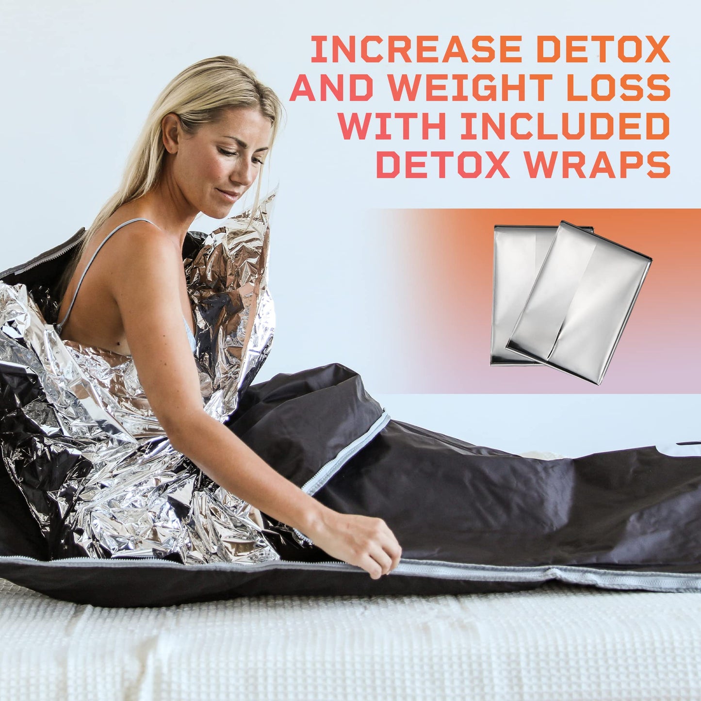 LifePro Bioremedy Sauna Blanket for Detoxification - Portable Far Infrared Sauna for Home Detox Calm Your Body and Mind