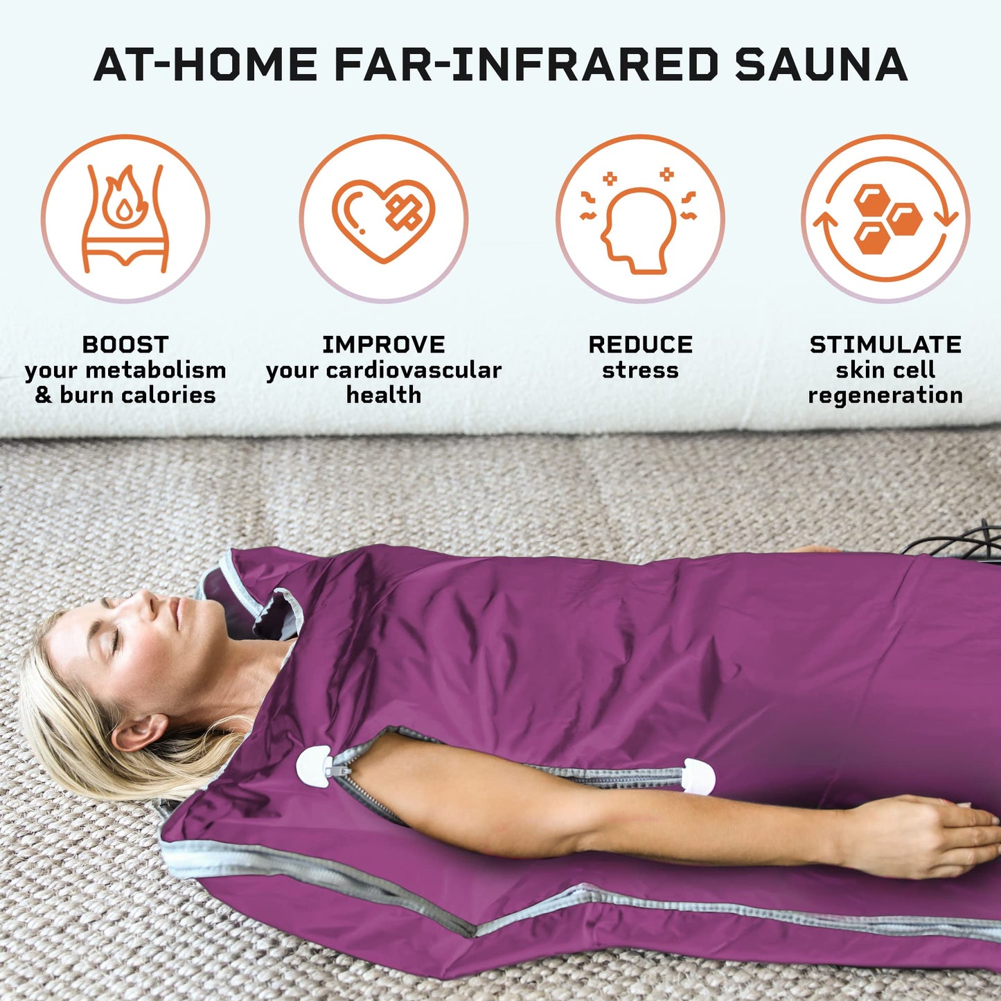 LifePro Bioremedy Sauna Blanket for Detoxification - Portable Far Infrared Sauna for Home Detox Calm Your Body and Mind